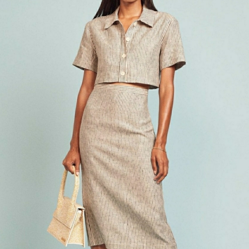 Reformation pinstripe set